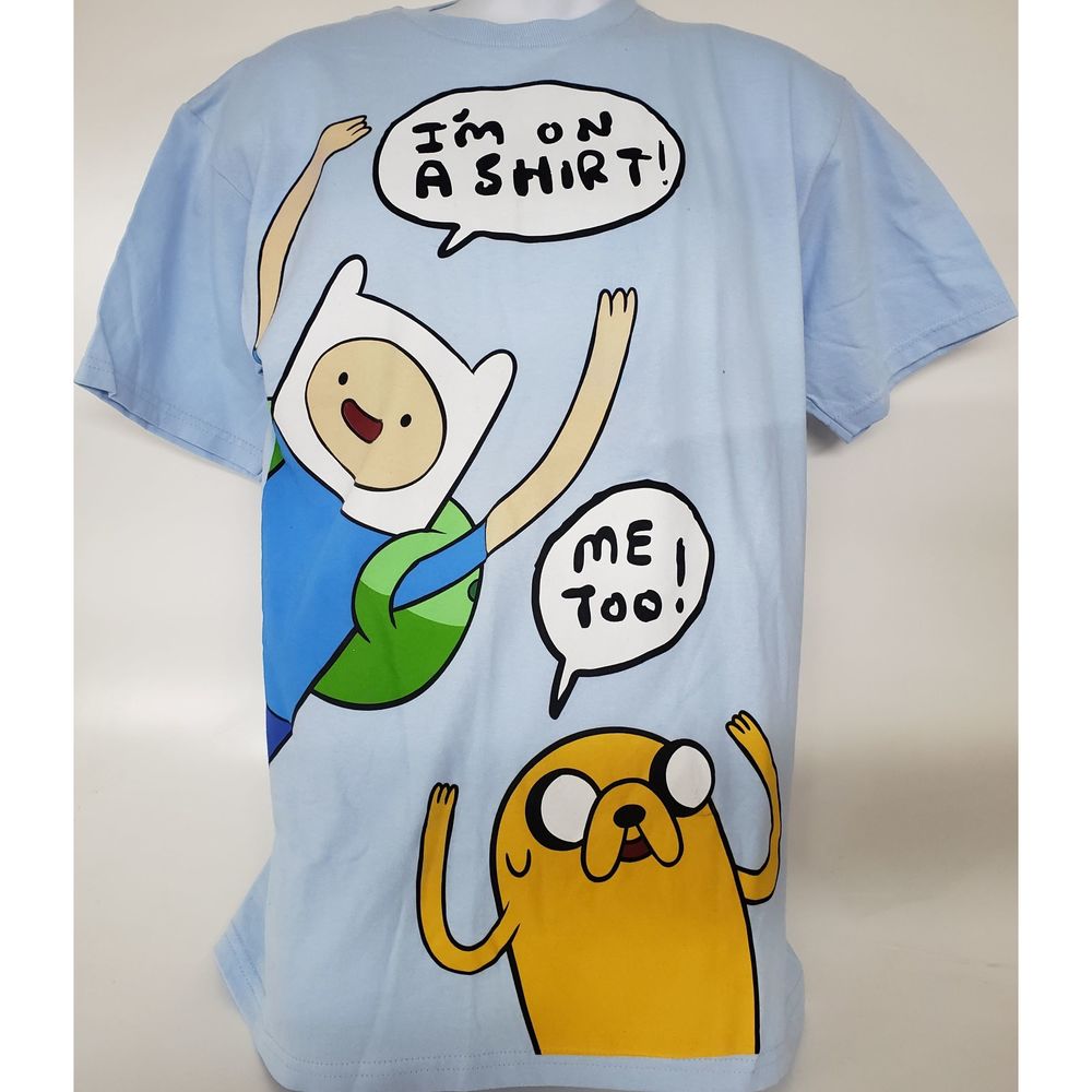 Cartoon Network Adventure Time Graphic Short Sleeve T-shirt Adult Size Large Lig